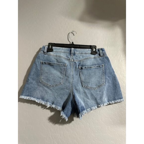 Sincerely Jules Distressed Denim Super High Rise Shorts size 9/29 NWT - Picture 2 of 8